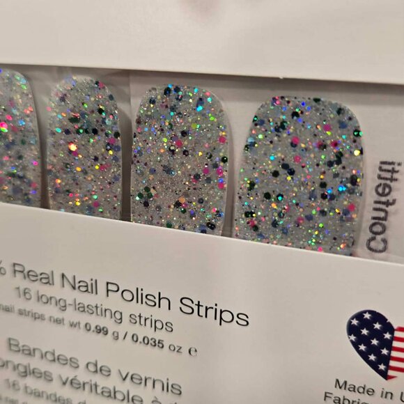 Color Street Silver Holiday Press On Glitter Nail Set Bundle - Picture 2 of 5
